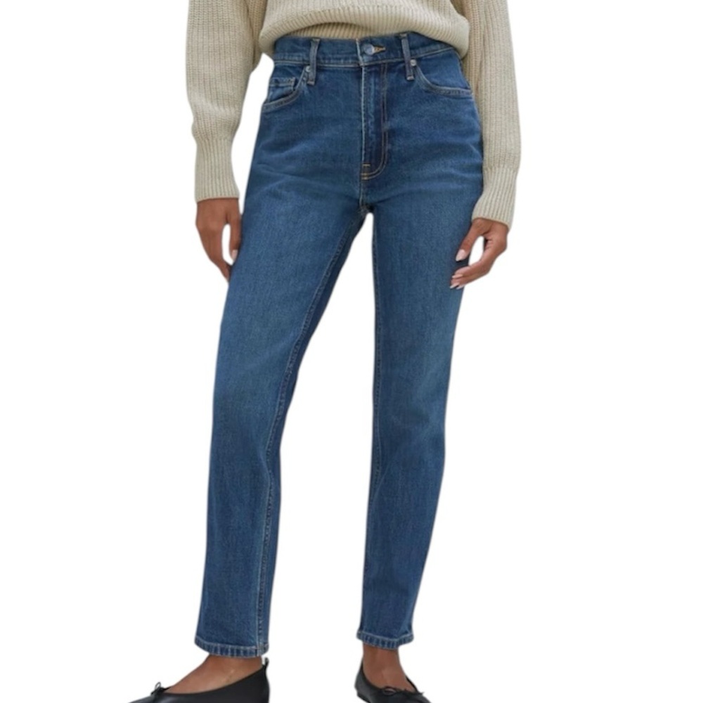 Everlane Cheeky Jeans Size 26 Straight Deep Blue NWT